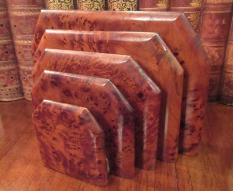Art Deco Burr Walnut Letter Rack - Image 1