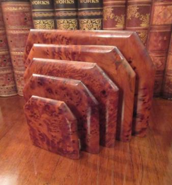 Art Deco Burr Walnut Letter Rack