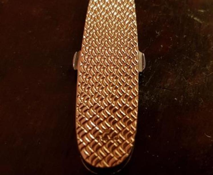 Engine Turned Finish Gold Pen Knife - Image 3