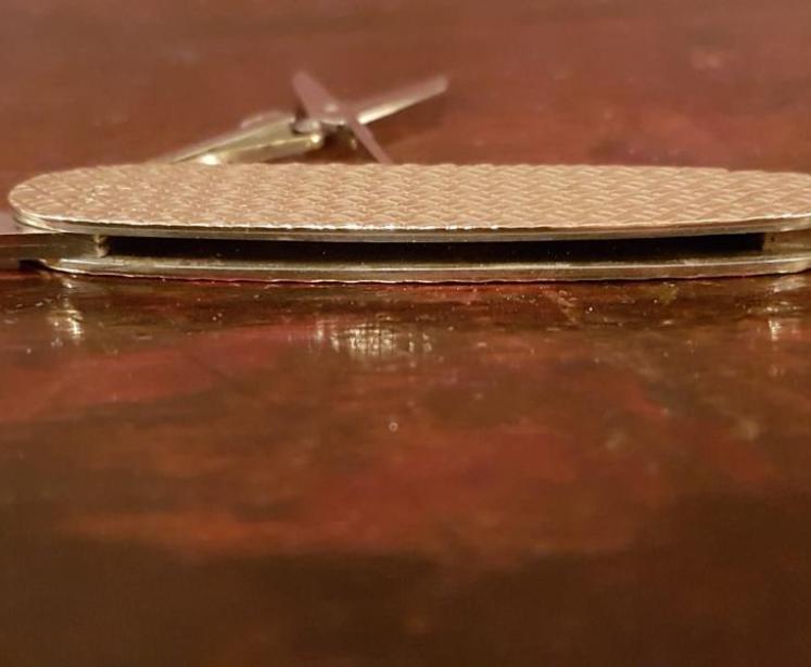 Engine Turned Finish Gold Pen Knife - Image 4