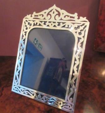 1930's Silver Fretwork Photo Frame