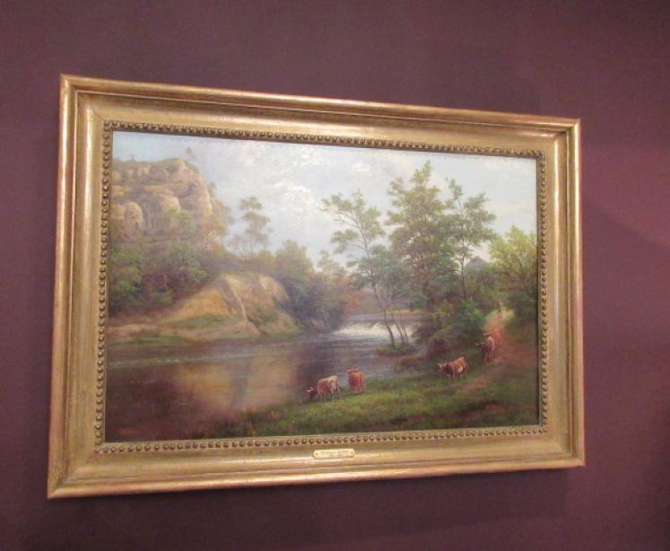 Fine Victorian Oil Painting by William Mellor 'On the Nidd' - Image 1
