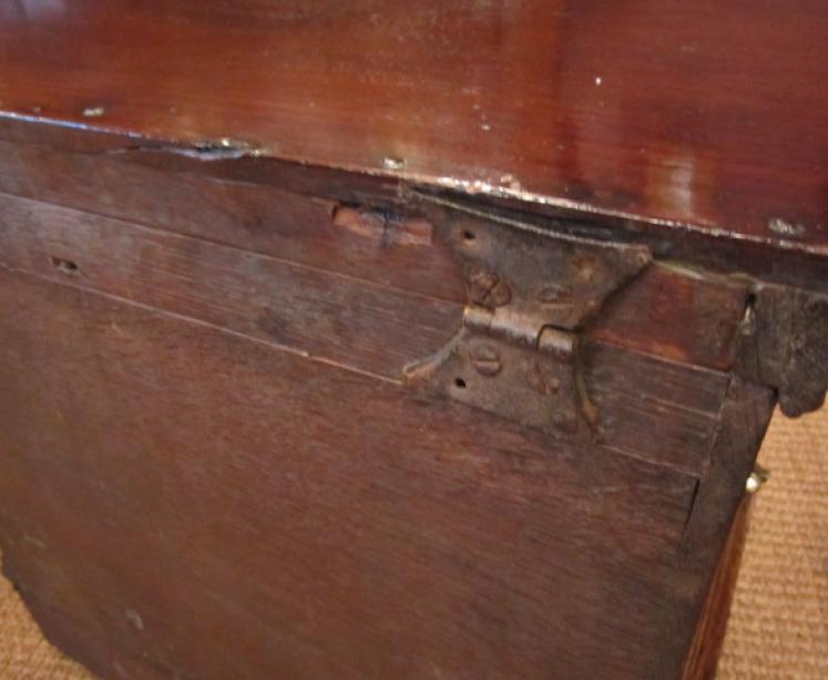 Small George II Period Oak Coffer - Image 5