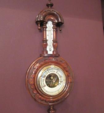 Small Antique Walnut 'Pendant' Banjo Barometer