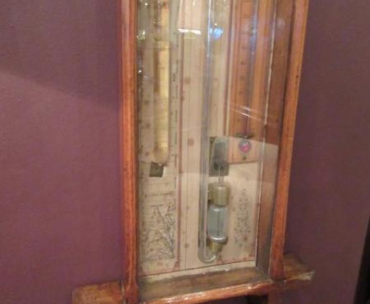 Antique Admiral Fitzroy Oak Case Barometer - Image 3