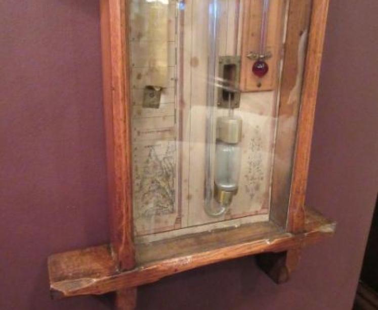 Antique Admiral Fitzroy Oak Case Barometer - Image 5