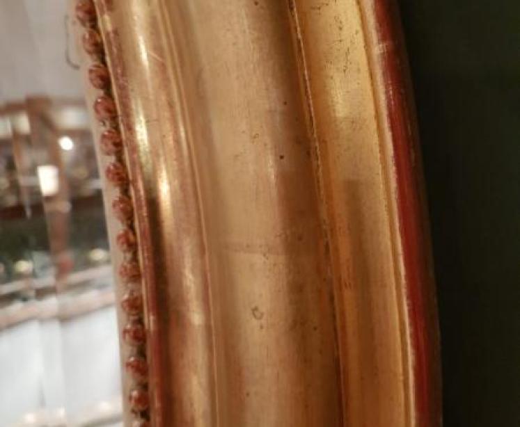 Superb Victorian Timber Gilt Oval Mirror - Image 4